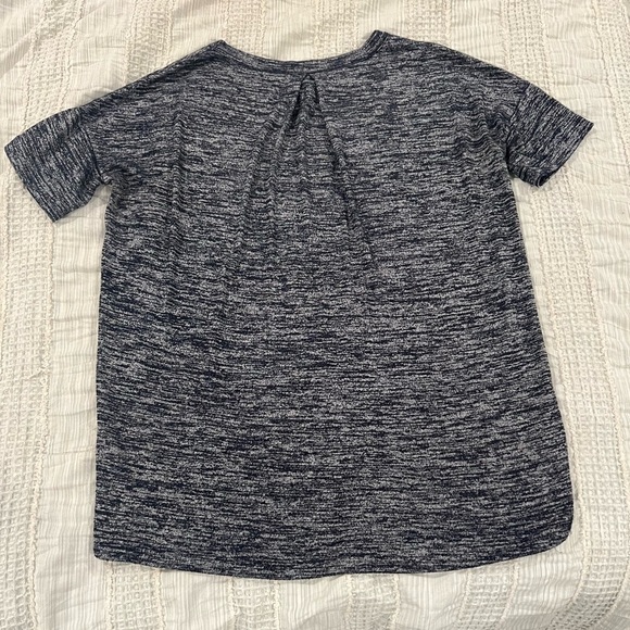 rag & bone/JEAN Marled Blue Short Sleeve Tunic Top Size M - Picture 2 of 6